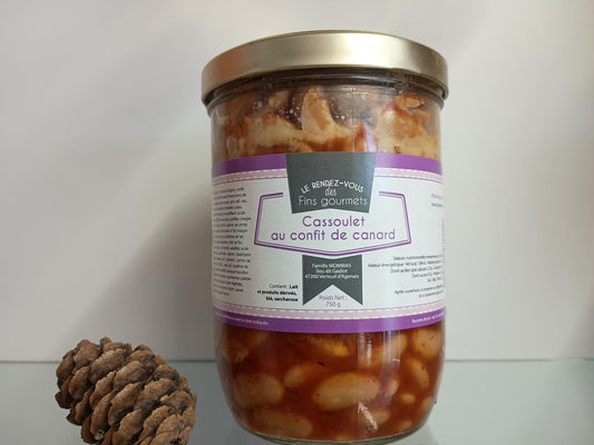 Cassoulet au confit de canard - 19,30 €/pièce